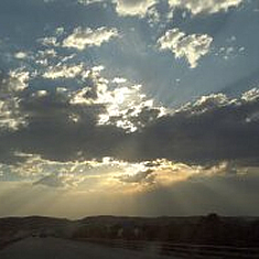 Elkhorn Ranch Radiating Sunbeams